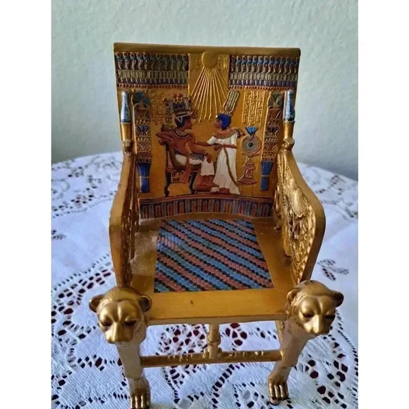 Egyptian Collection Myths & LEGENDS TUTANKHAMUN'S GOLDEN THRONE - Picture 5 of 10